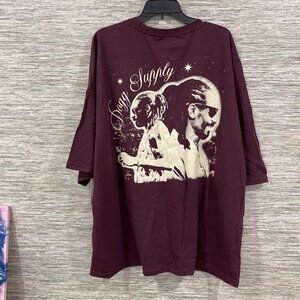 Dogg Supply Mens Burgundy Snoop Dogg Graphic Tee Short Sleeve T-Shirt 2XL NWT